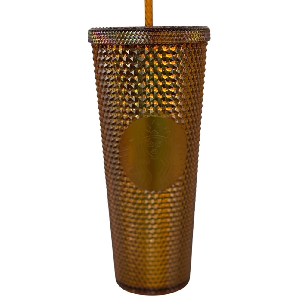 NWT Starbucks Limited Edition Honeycomb 50th Anniversary Gold Studded Tumbler